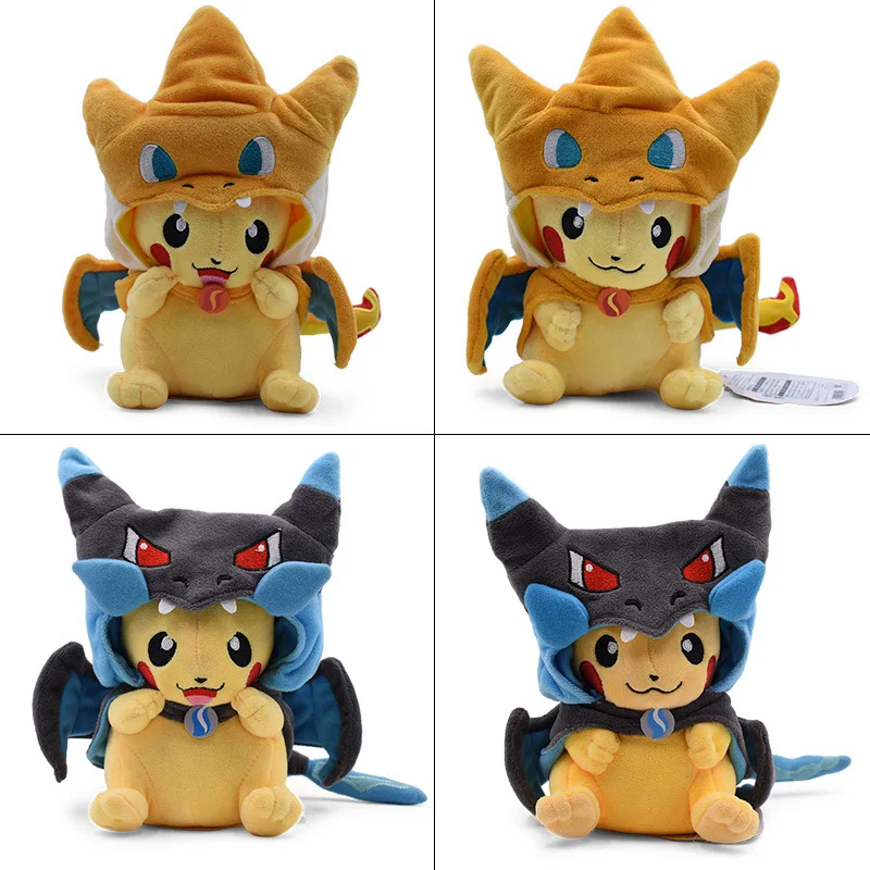 Commercio All'Ingrosso 10 Pz Anime Pokemon 23Cm Pikachu Cosplay Charizard Carino Ornamento Bambole Bambini Compleanno Regali Di Natale Giocattoli Per 