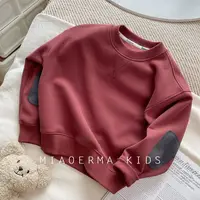 Einfarbiges Langarm Sweatshirt