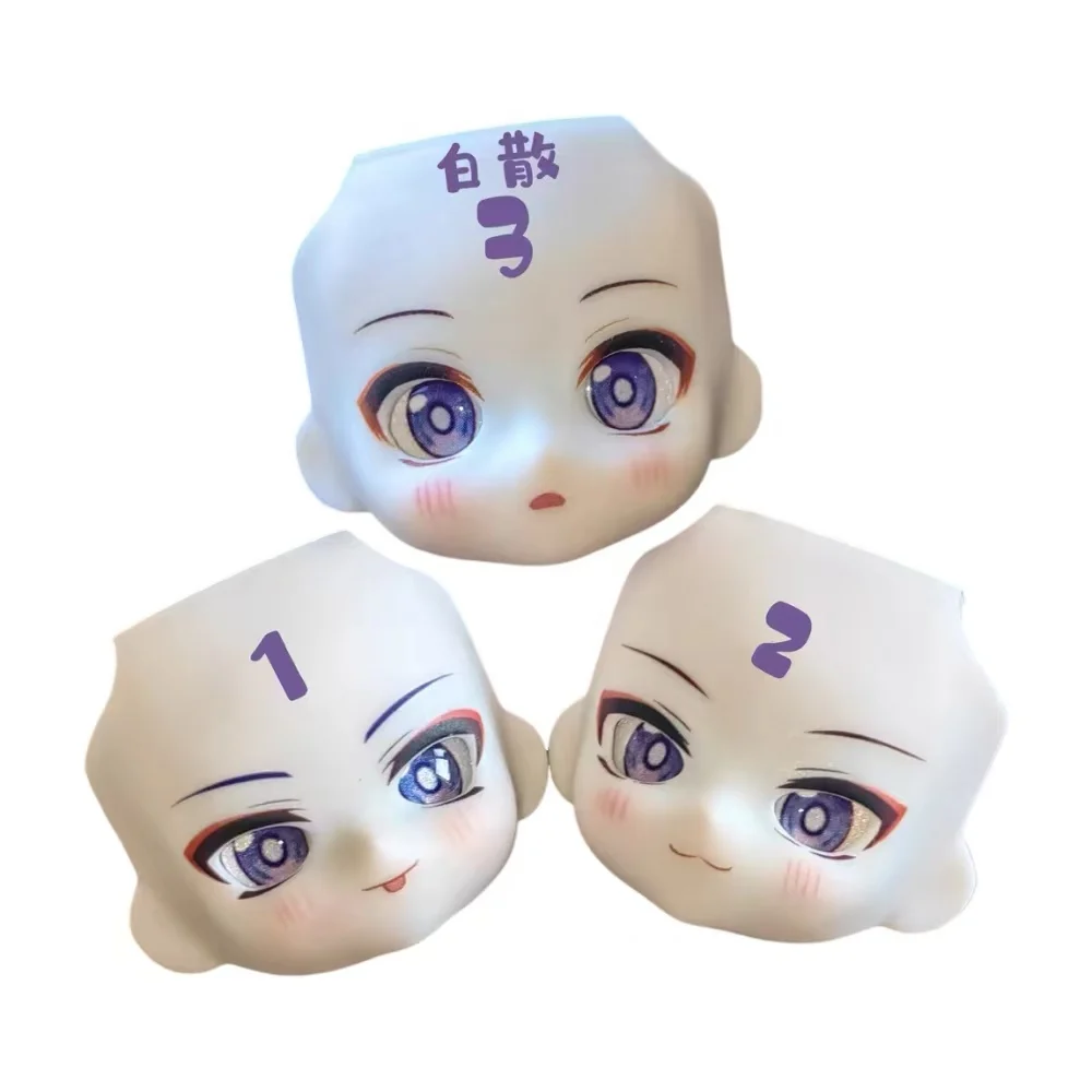 Wanderer OB11 Cara con globo ocular, 1/12 BJD GSC Cabello de colores Cosplay Moda Genshin Impact Accesorios para muñecas hechos a mano DIY