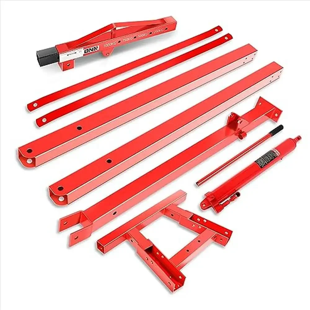Foldable Hydraulic Engine Hoist Crane Lift Auto Repair 1 Ton Shop Crane with Wheels and 4 Adjustable Positions