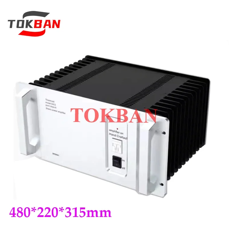 

Tokban Audio 480*220*315mm Aluminium US Threshold Class A Power Amplifier Chassis Enclosure DIy HIFI Amplifier Audio Case Shell