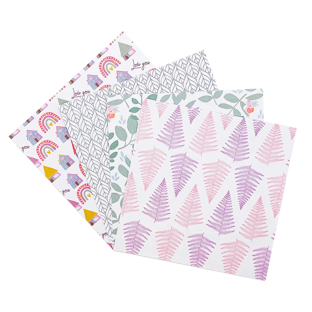 Kreatives Scrapbooking-Papier 6 Zoll Einseitig Bedrucktes Origami-Papier Blumenmuster Dekoratives Scrapbook-Hintergrundpapier – Detail 7