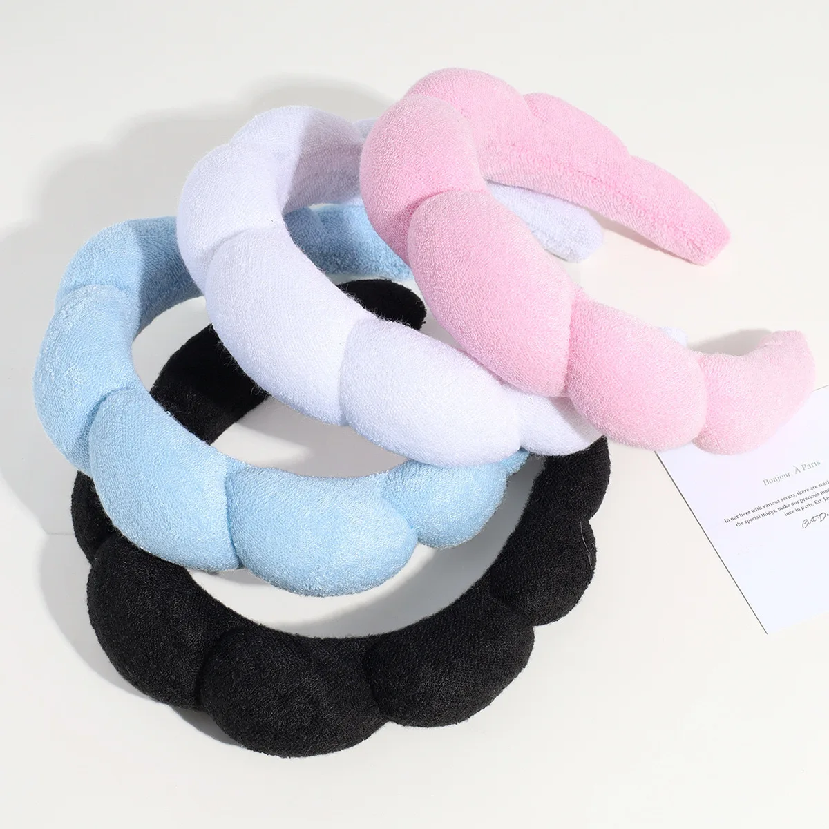 3PCS Stylish Washing Headband Set (Spa + Makeup + Skincare Kit) 4