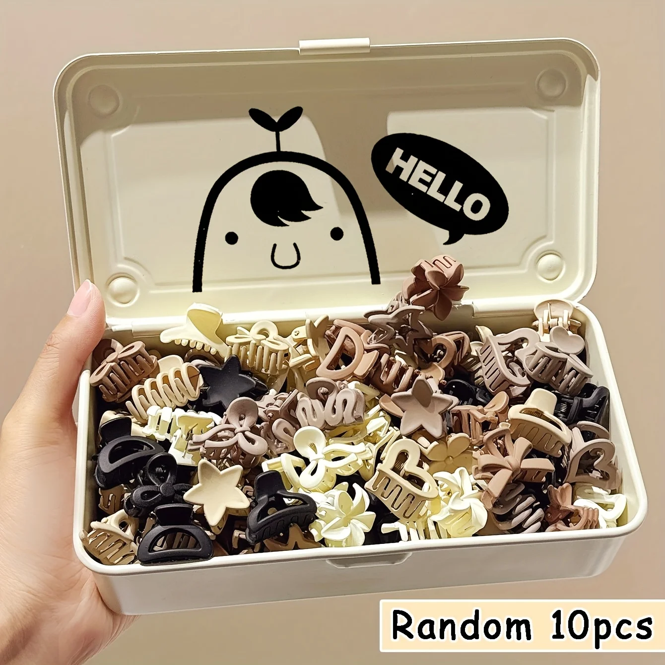10/20/30 Stück beige gemischte Packung kleine Clips, süße Mädchen-Accessoires – perfekt für den täglichen Gebrauch, besondere Anlässe oder Reisegeschenke – Detail 9
