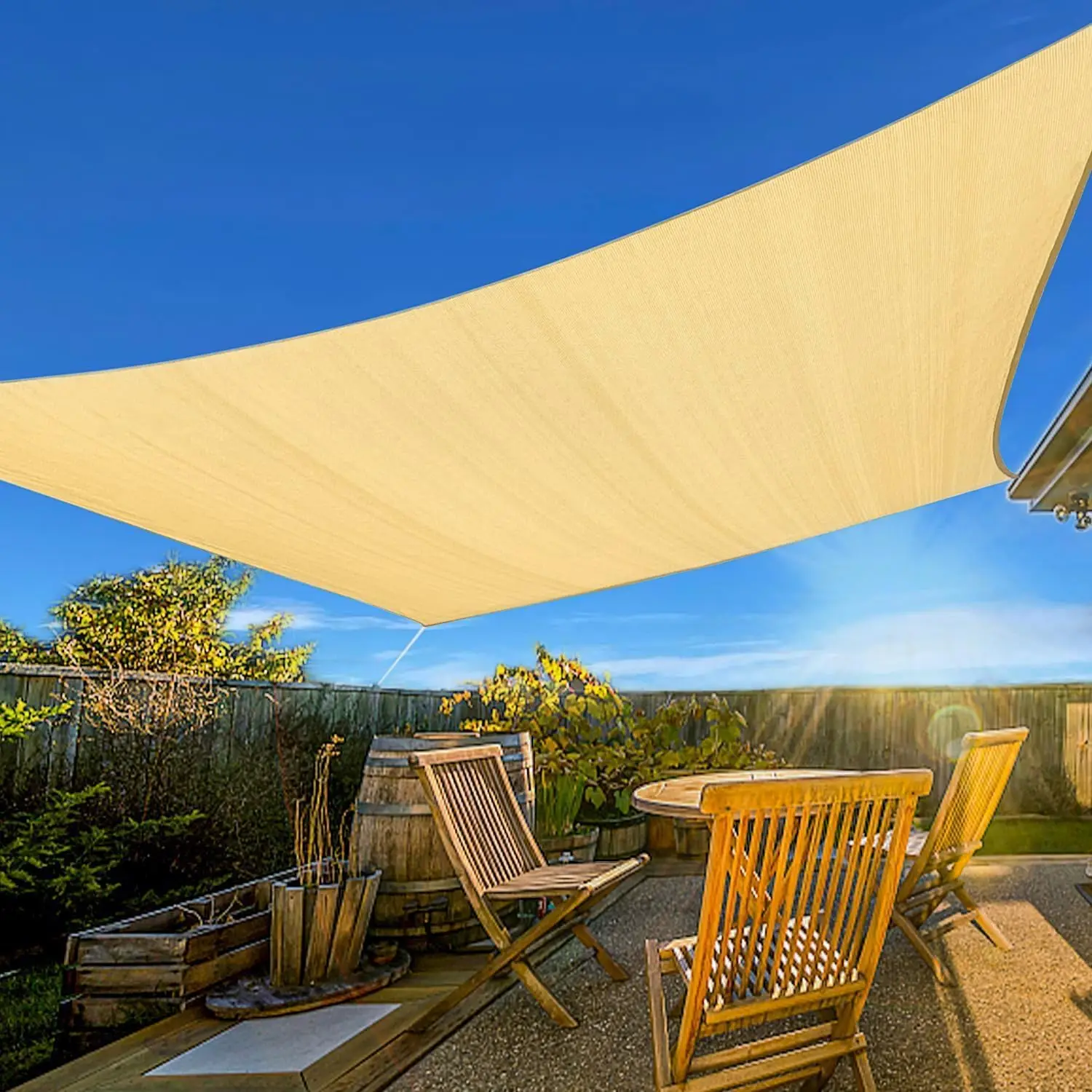 Sun Shade Sail Waterproof Outdoor Awnings Garden Canopy Terrace Car Rectangle Pool Shelter