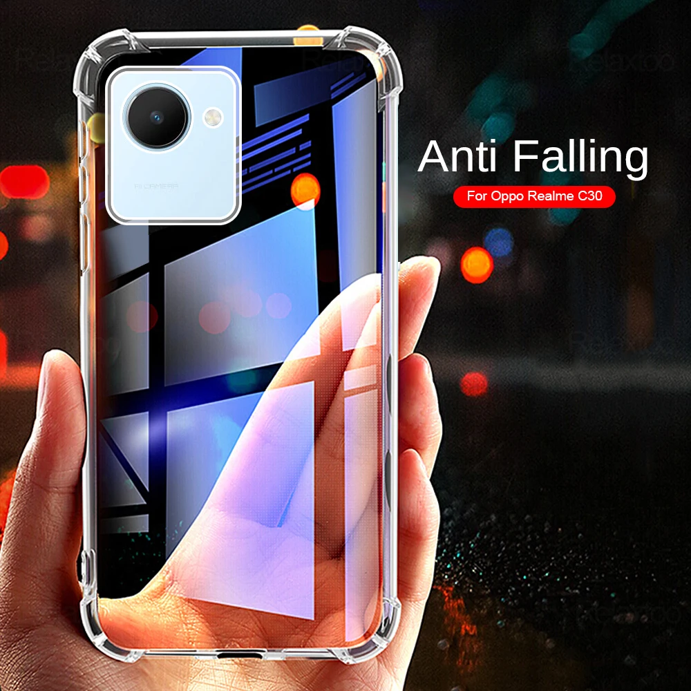 Realmi C30 Case Clear Airbag Tpu Shockproof Bumper Coque For Realme C30 ...