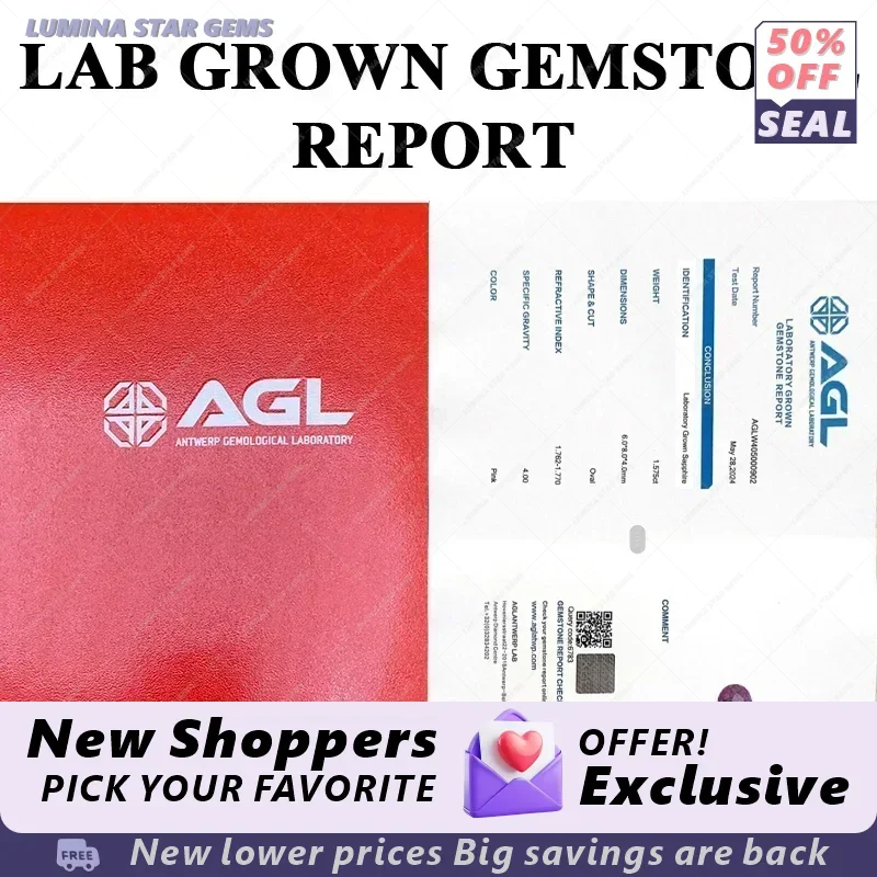 랩 그로운 사파이어 바다색 직사각형 쿠션형 VVS1 참 DIY 쥬얼리 제작 재료 선택 가능 AGL Ce