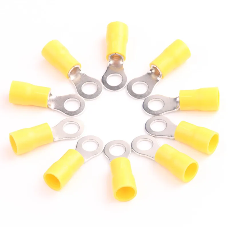 Description Picture 4 of itemELECTRAPICK 50/10pcs Ring Insulated Terminal Cable Wire Connector Electrical Crimp Terminal Cord Pin End Butt RV1.25 RV2 R5