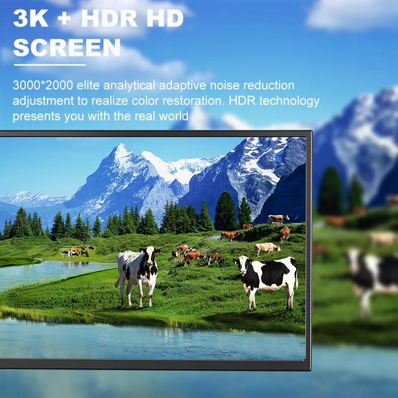 PS4 Ʈ ȯ ޴  , 13 ġ ޴ ũ, 3000x20000, 3K HDMI Ÿ C ̽ ȣȯ IPS ũ