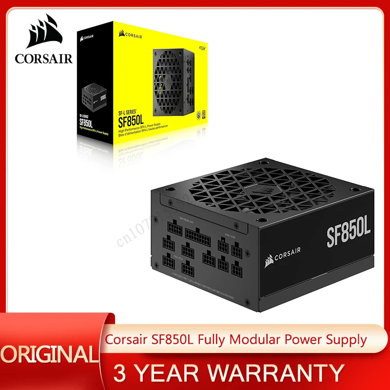 Corsair-SF850Lフルモジュラー低ノイズsfx電源、atx 3.0、pcie 5.0