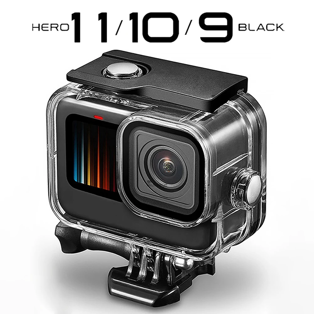 

GoPro Hero 11 10 9 Black Waterproof Case Housing Diving Protective Underwater Dive Cover 60M For Go Pro 9 10 11 GoPro Accessorie