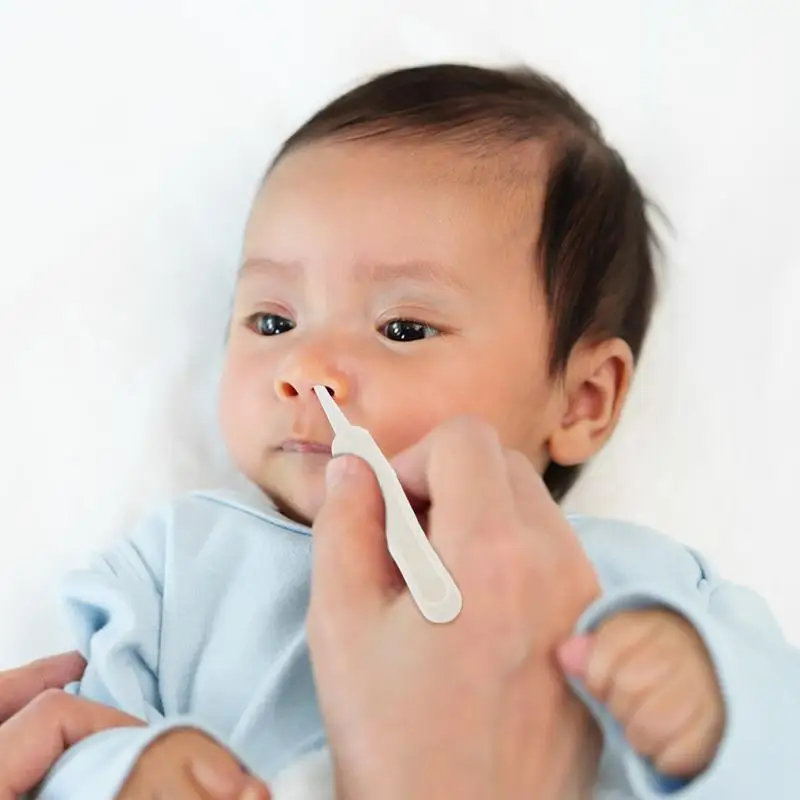 Kid Booger Picker Round-Head Ear Nose Navel Cleaner Clip Safe & Easy Nose And Ear Gadget With Clear Cover Relieves Stuffy