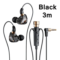Premium Noise-Cancelling Wired Earbuds with Microphone (KT-02Black 3M)