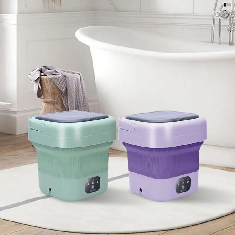 Portable Laundry Machine 9L Small Washer Machine Washing And Dryer Compact Travel Washing Countertop