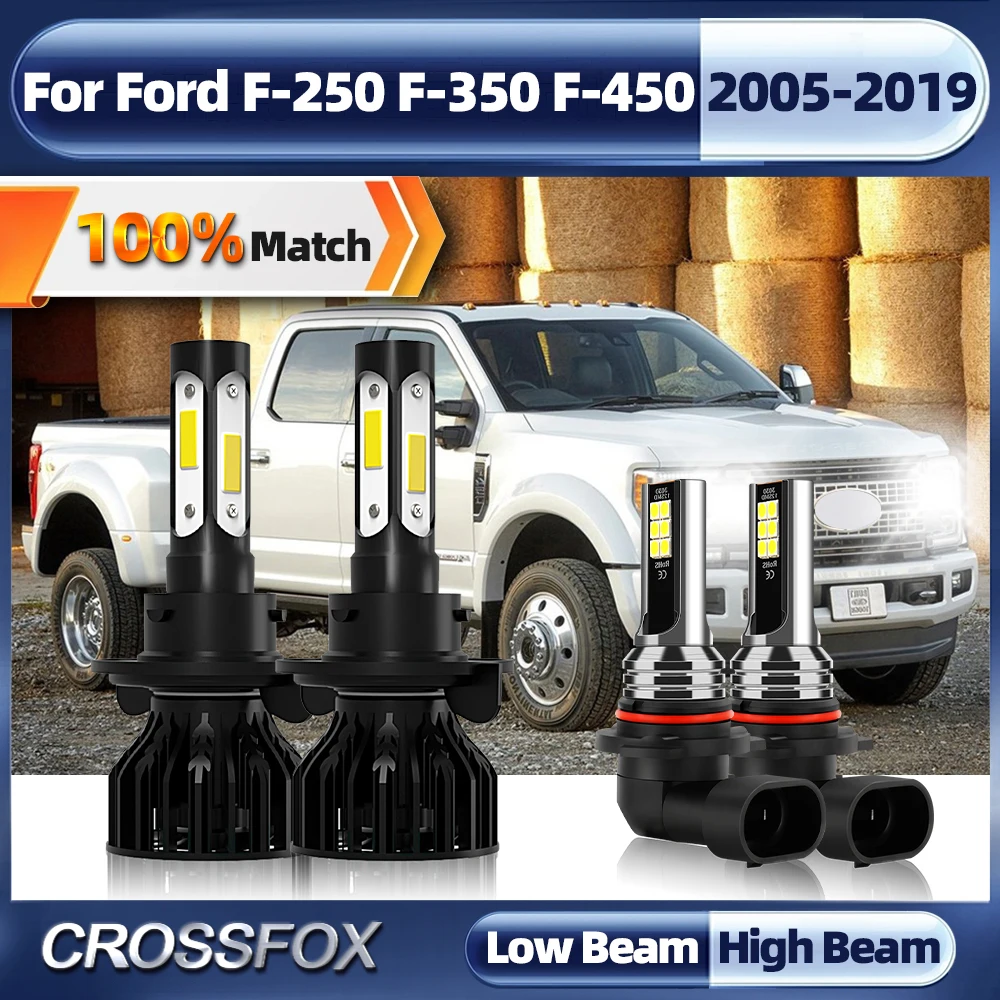 

H13 LED Headlight 240W 40000LM Auto Headlamp 6000K 12V Car Light Bulbs For Ford F-250 F-350 F-450 2005-2015 2016 2017 2018 2019