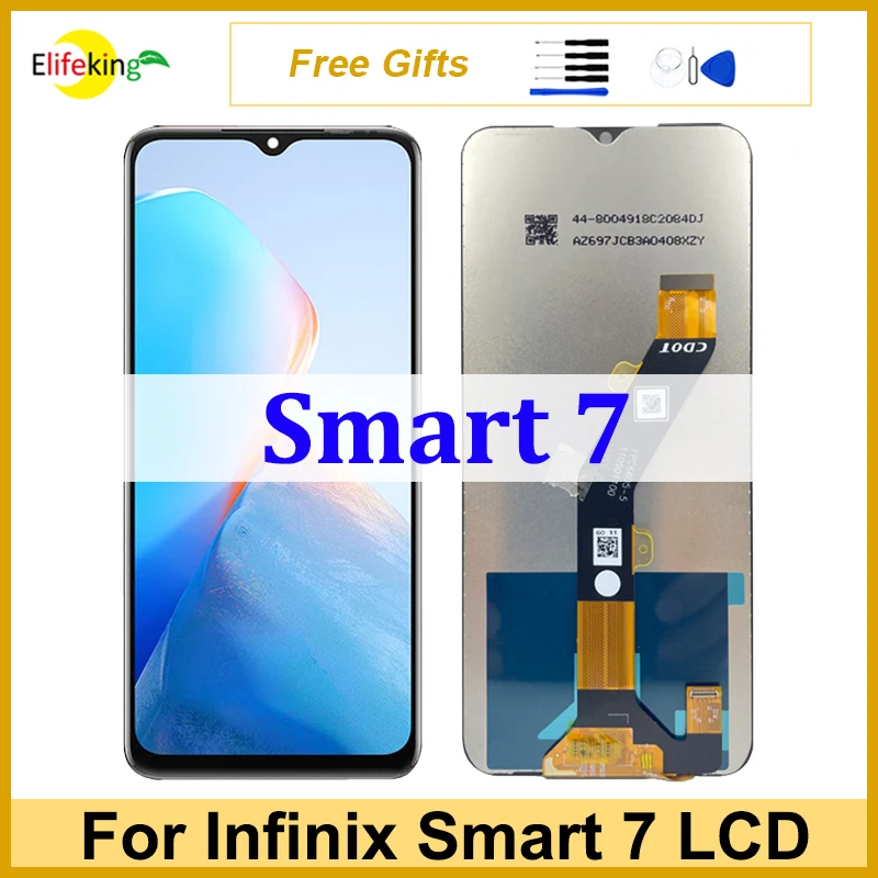 

Оригинальный ЖК-дисплей 6,6 дюйма для Infinix Smart 7 X6515, дисплей, сенсорная панель, дигитайзер в сборе, запасные части для ремонта, 100% тест