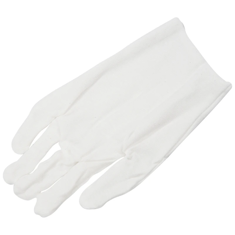 

12 PAIRS 100% COTTON WHITE MOISTURISING LINING GLOVE Health Music Work