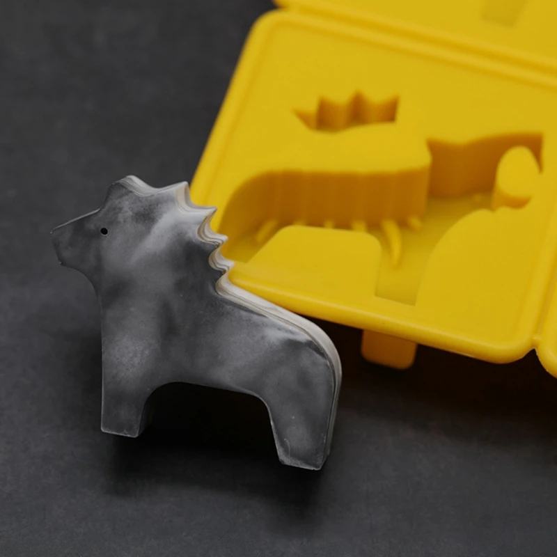 MXME Cylinder Animal-shaped Silicone Mold Chocolate Cover Cookie Mold for Cookies
