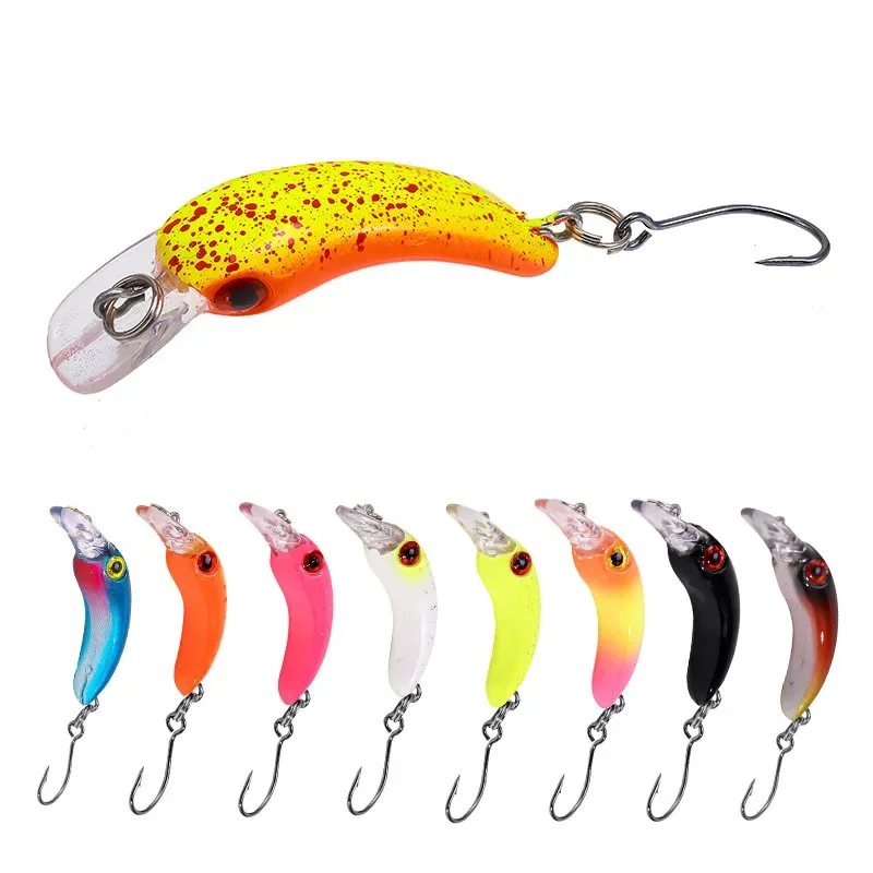 

1pcs Mini Minnow Fishing Lures Wobblers 3.8cm 1.3g Sinking Artificial Plastic Hard Bait Crankbait Jerkbait Pesca Bass Tackle