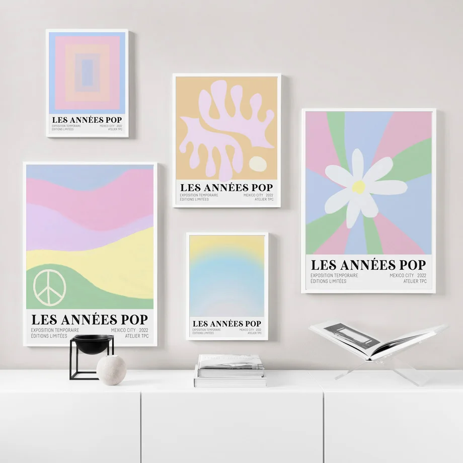 

Abstract Nordic Les Pop Lemon Coral Daisy Tulip Conch Wall Art Canvas Painting Posters And Prints Pictures For Living Room Decor