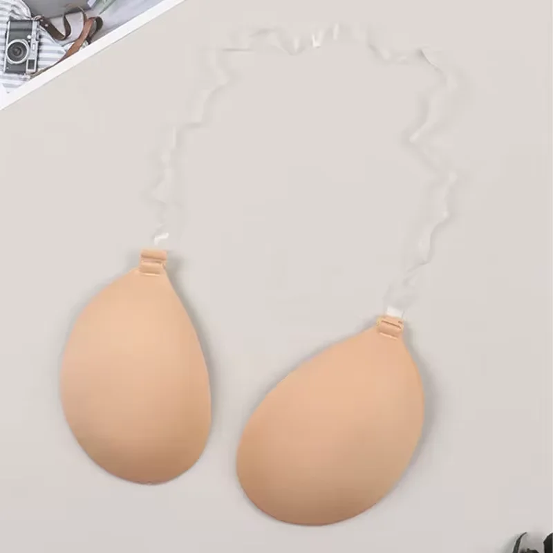 Women's Sticky Bra Strapless Bra Push Up Lift Self Adhesive Bra Ladies Invisible Silicone Stick On Bra For Backless Dress
