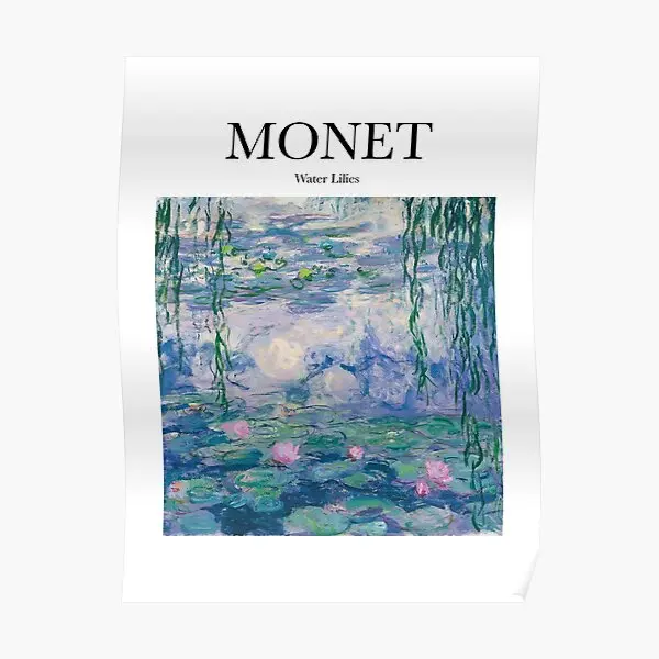 

Monet Water Lilies Poster Decoration Mural Painting Funny Picture Home Decor Art Wall Print Vintage Room Modern No Frame