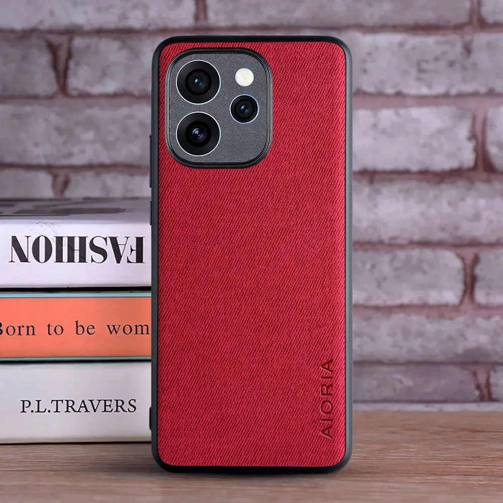 Textile Leather Fashion Soft TPU & Hard PC 3-in-1 Case - Coqua Collection