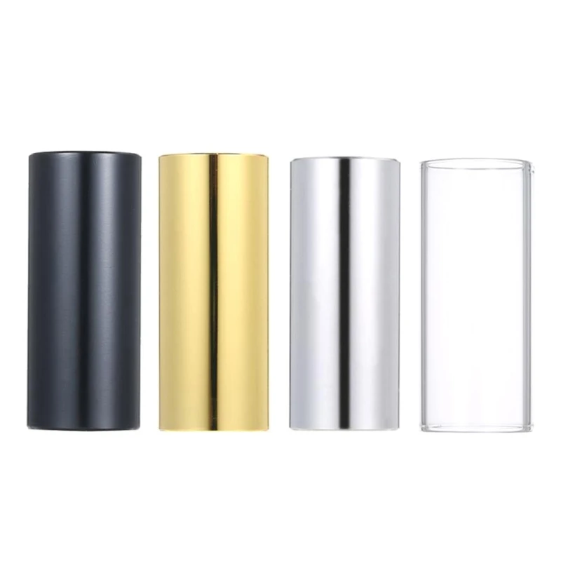 Metal Guitar Slide for Electric Guitar Bass Stringed Instruments Stainless Steel Guitar Slide Finger and Knuckles Slide N58B