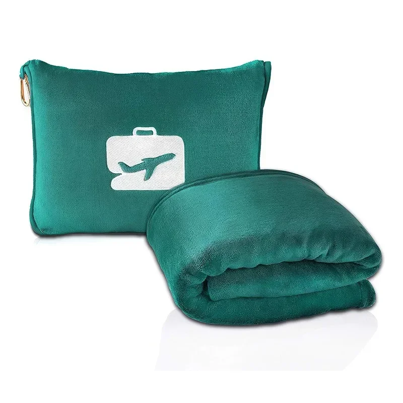 Travel Blanket Cuddle Pillow  2 in 1 Travel Pillow and Blanket Set for Airplanes Fluffy Plush Soft Comfy Thick Lightweight 2