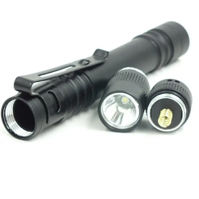 Mini Pen-Shaped Small Flashlight Aluminum Alloy Waterproof with Pen Clip Gift Lamp Small Flashlight mini flashlight mini led flashlight