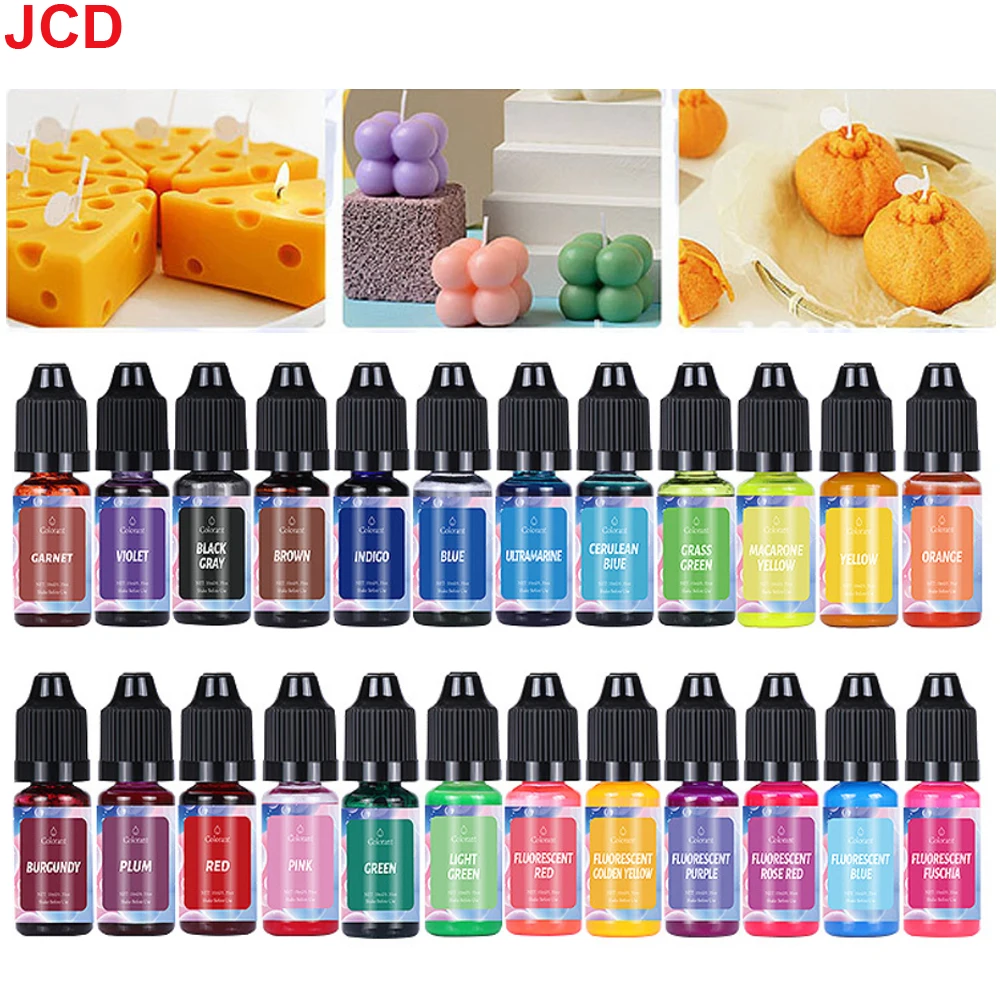 Candle Dye 18Color Concentrated Liquid Aromatherapy Soy Wax DIY Making Supplies Safe and Natural