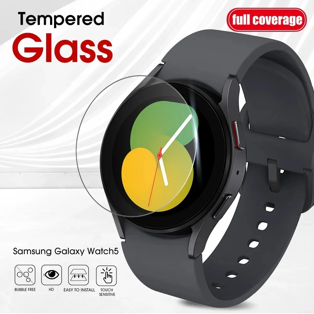 

2pcs Anti-Scratch Tempered Glass Watch 4 Water-proof Full Screen Watch 5 Anti Scratch Film Screen Protector with Kit