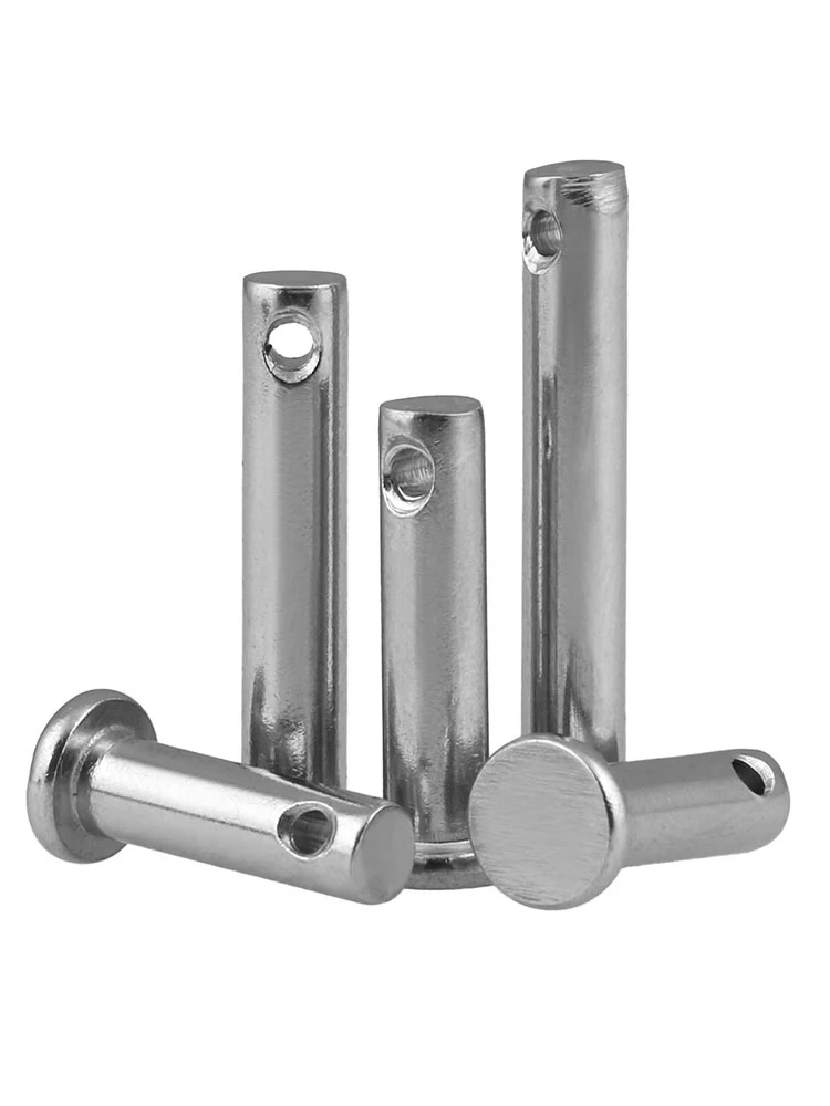 M3 M4 M5 M6 ~M12 GB882 304 Stainless Steel with Hole Pin Shaft Cotter Pin Set Flat Head Cylindrical Plug Positioning Cylindrical Locating Dowel Pin Stainless Steel Ball Lock Pins Wooden Dowel Pins Stainless Steel Parallel Key Stainless Steel Knurled Plungers