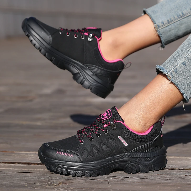 Women Hiking Shoes Outdoor Waterproof Sneakers Non Slip Walking Shoe Luxury Brand Comfortable Footwear New Women Climbing Boots