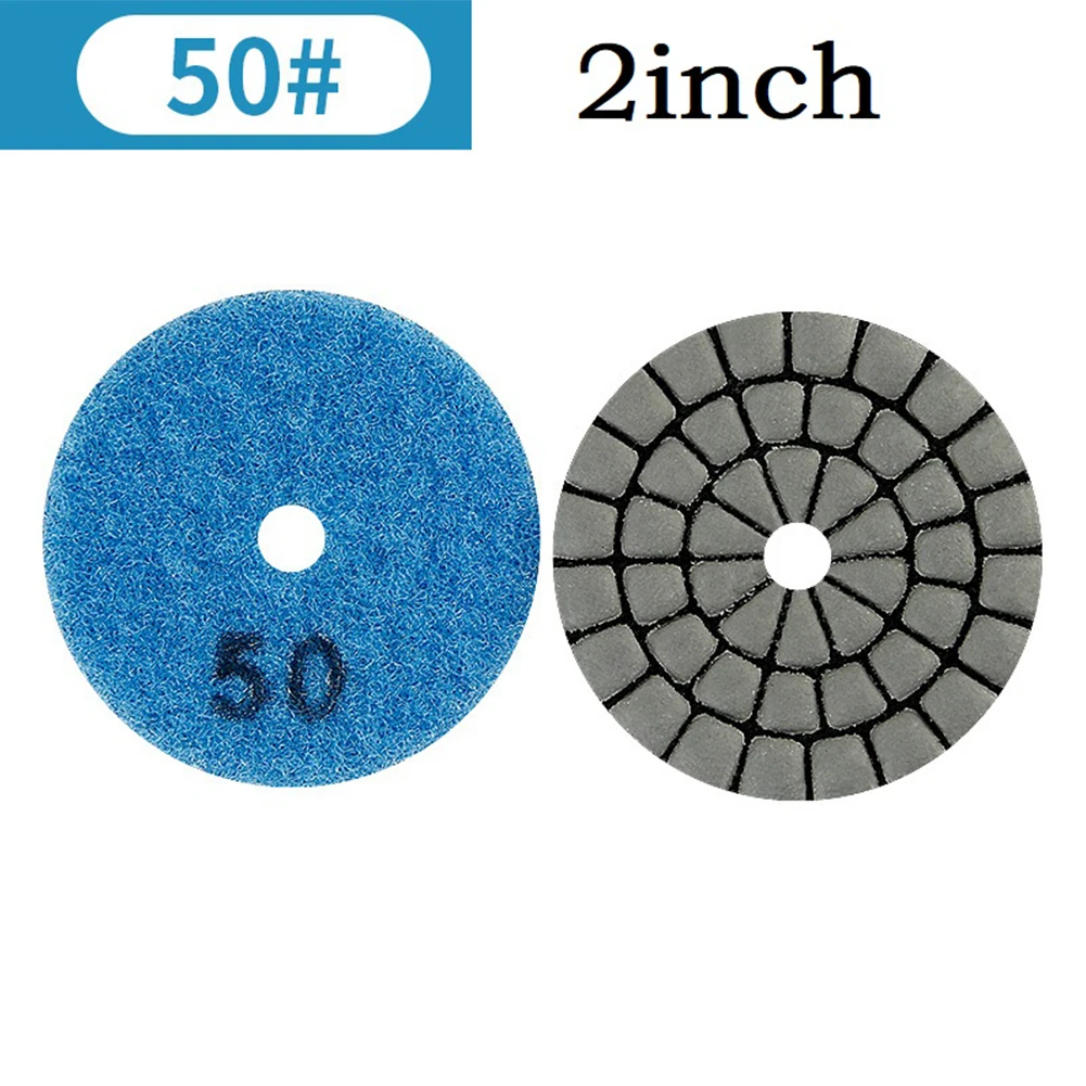 

Useful Sanding Disc 2inch 50mm Flexible Grit 50 - Grit 3000 Random Color Power Tool Accessories For Granite Marble