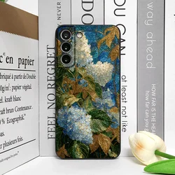 Blue Hydrangea Pattern Phone Case - Soft Cover with Abstract Floral Design for Realme 10 Pro (M - C1799T1)
