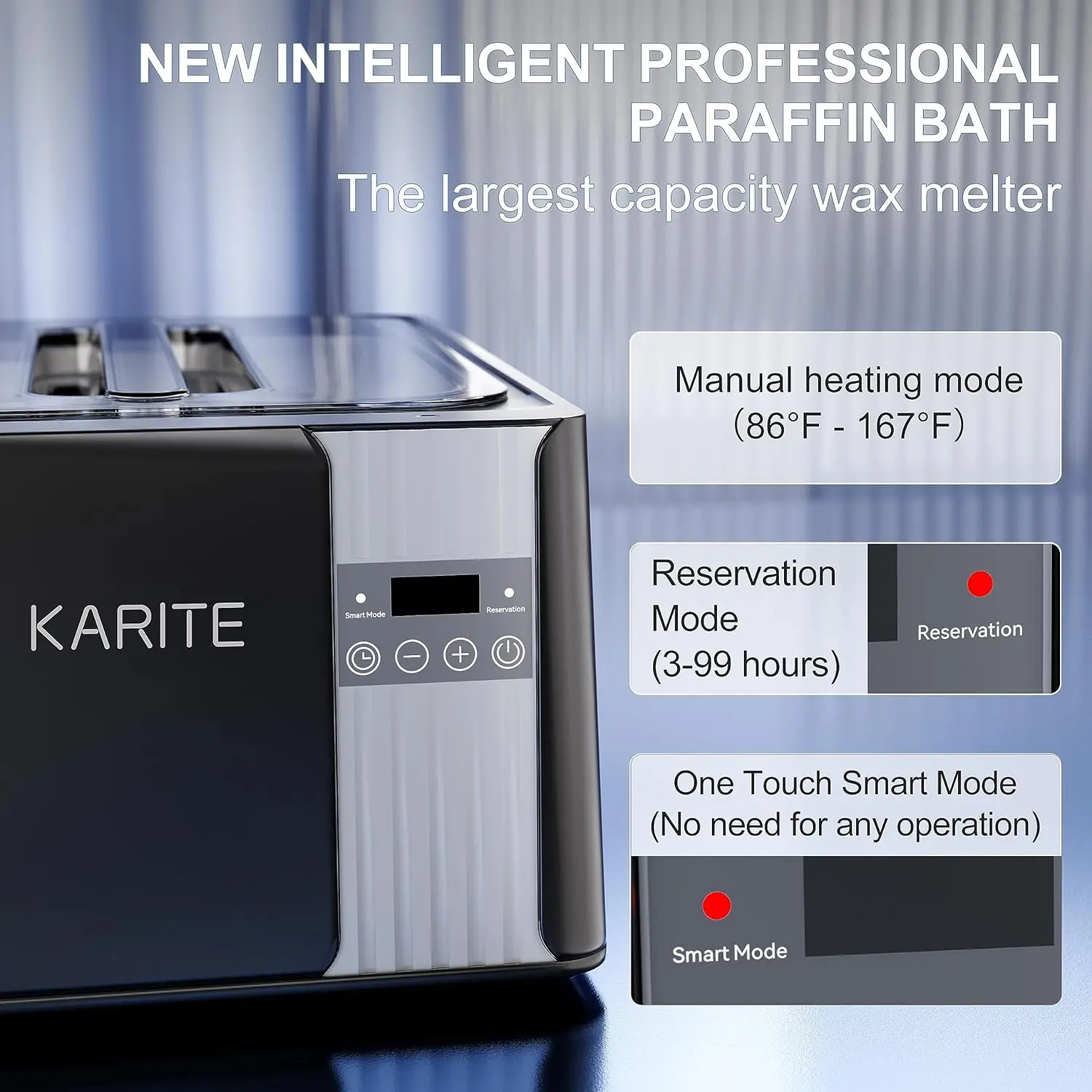 Paraffin Wax Machine for Hands and Feet, 9000ml Paraffin Wax Bath with Auto-Timer, Smart Mode, Precision Temperature Cont