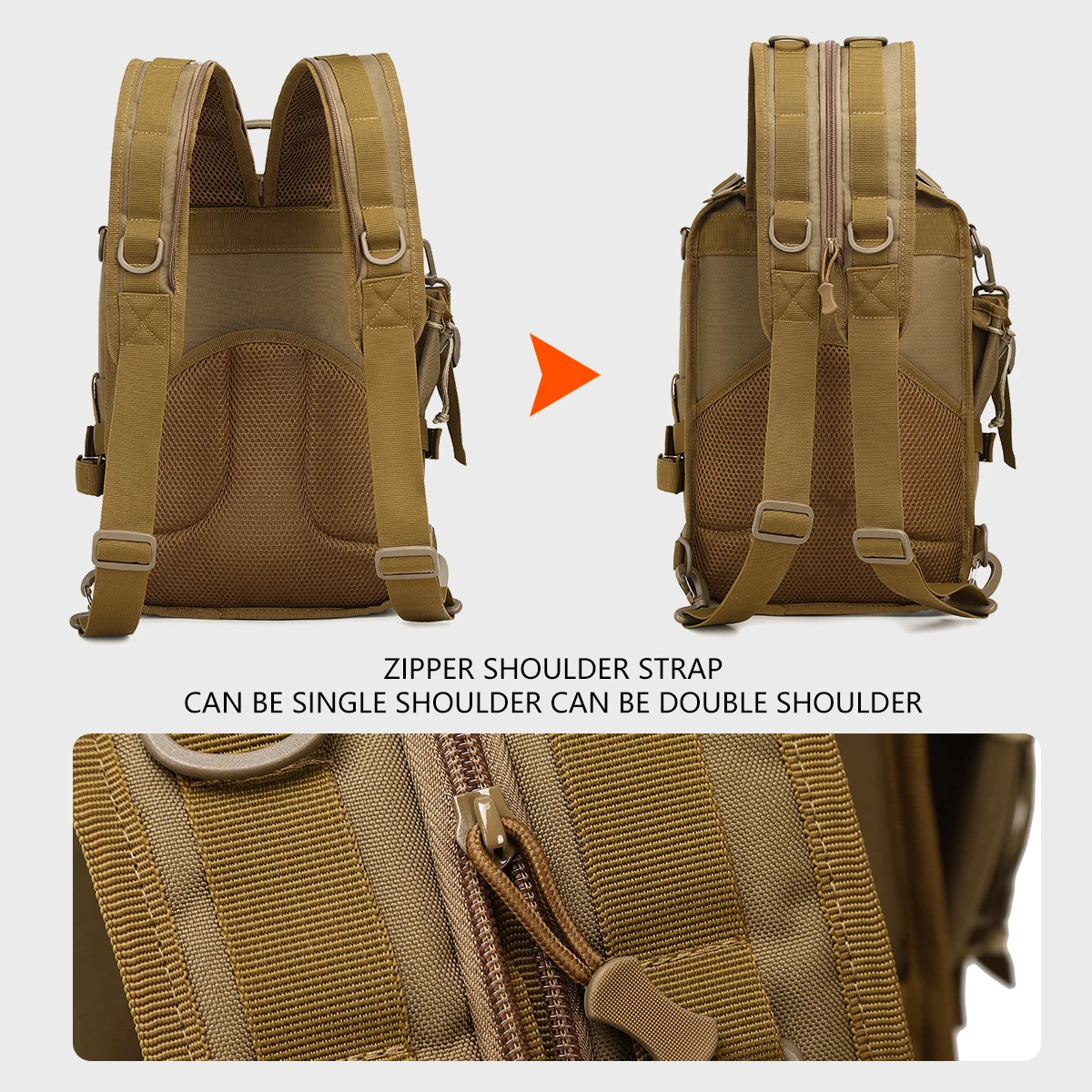 One-Shoulder Messenger Bag Outdoor Sports Camouflage Large Chest Bag Saddle Bag Multifunctional Waterproof Tactical Bag