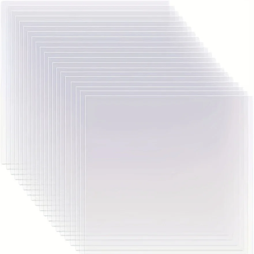 20 Pieces 6 mil 12 x 12 inch Blank Stencil Transparent Material Mylar Template Sheets for Stencils plastic sheet