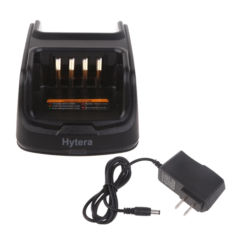 Dropship Two Way Radio Charging Adapter Walkie-Talkie 2 Slot for Hytera PD705, PD785, PT580H, PD405, PD505, PD565