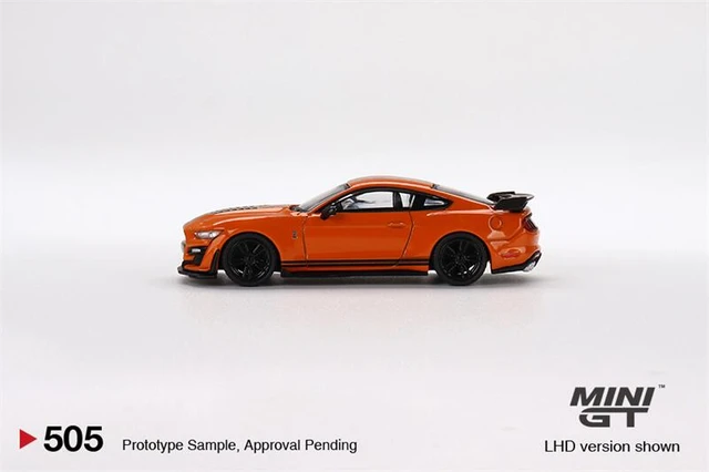  MINI GT Ford Mustang Shelby GT5 Twister Naranja LHD Die-Cast Car Model Collection Miniatura