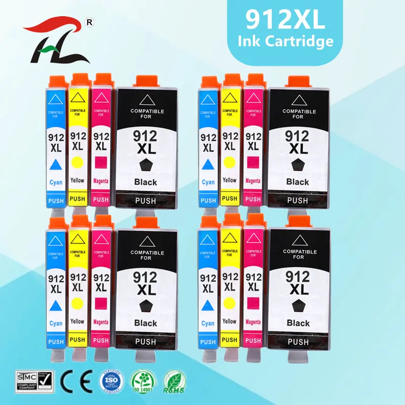

Чернильный картридж 912 XL 912XL 917XL, чернильный картридж для принтера HP OfficeJet 8010 8012 8015 8020 8025 и т. Д.