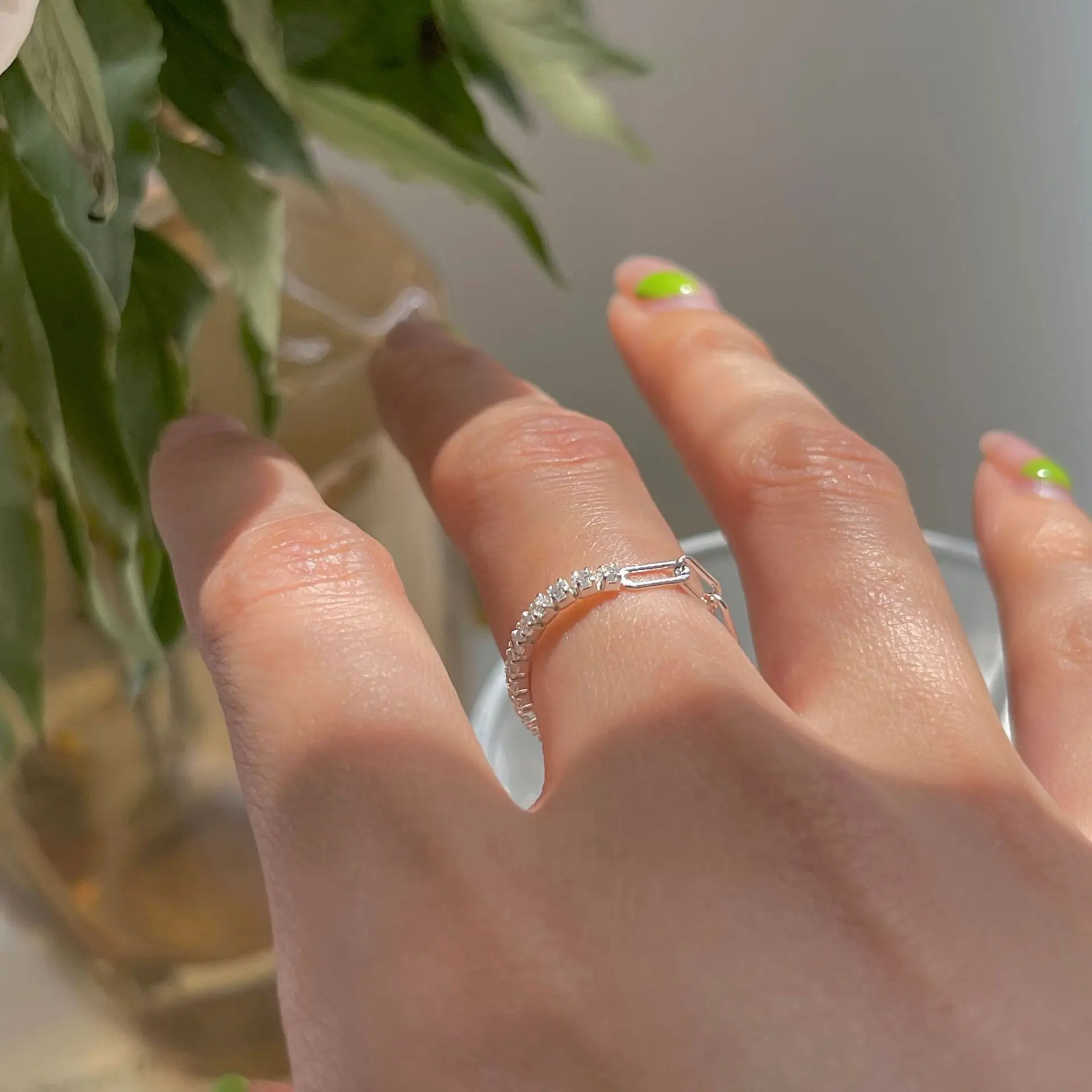 MEETSOFT 925 Sterling Silver Flower Multi Layer Long Tassel Chain Adjustable Ring for Women Trendy Fine Jewelry Drop Shipping