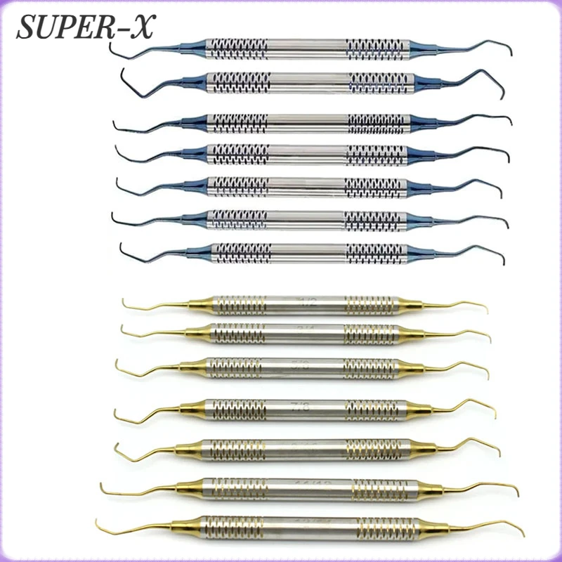 

7 Pcs/Set Cleaning Dental Scaler Periodontal Gracey Bone Curettes Perio Oral Care Dentistry Tool Teeth Whitening