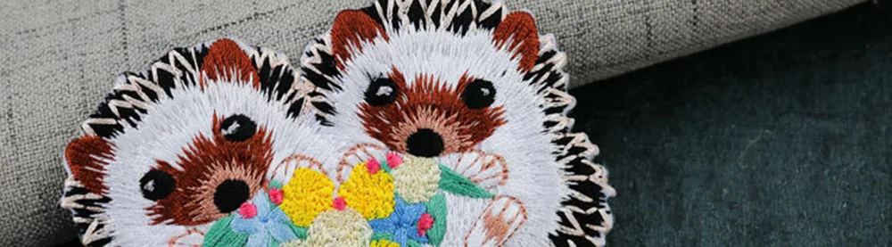 Stickerei DIY Igel Patch, Tier zum Aufbügeln, niedlicher kleiner modischer Stoffaufkleber, Jeans-Daunenjacke, Kleidungsdekoration, 1-teilig – Detail 13