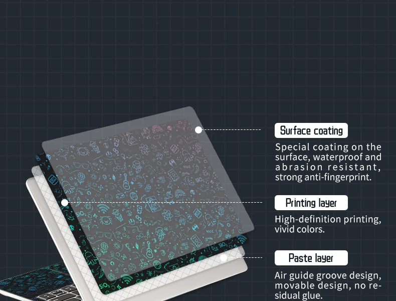 diy universal computador portátil adesivos skins vinil caso de pele criativa decorar adesivo decalque
