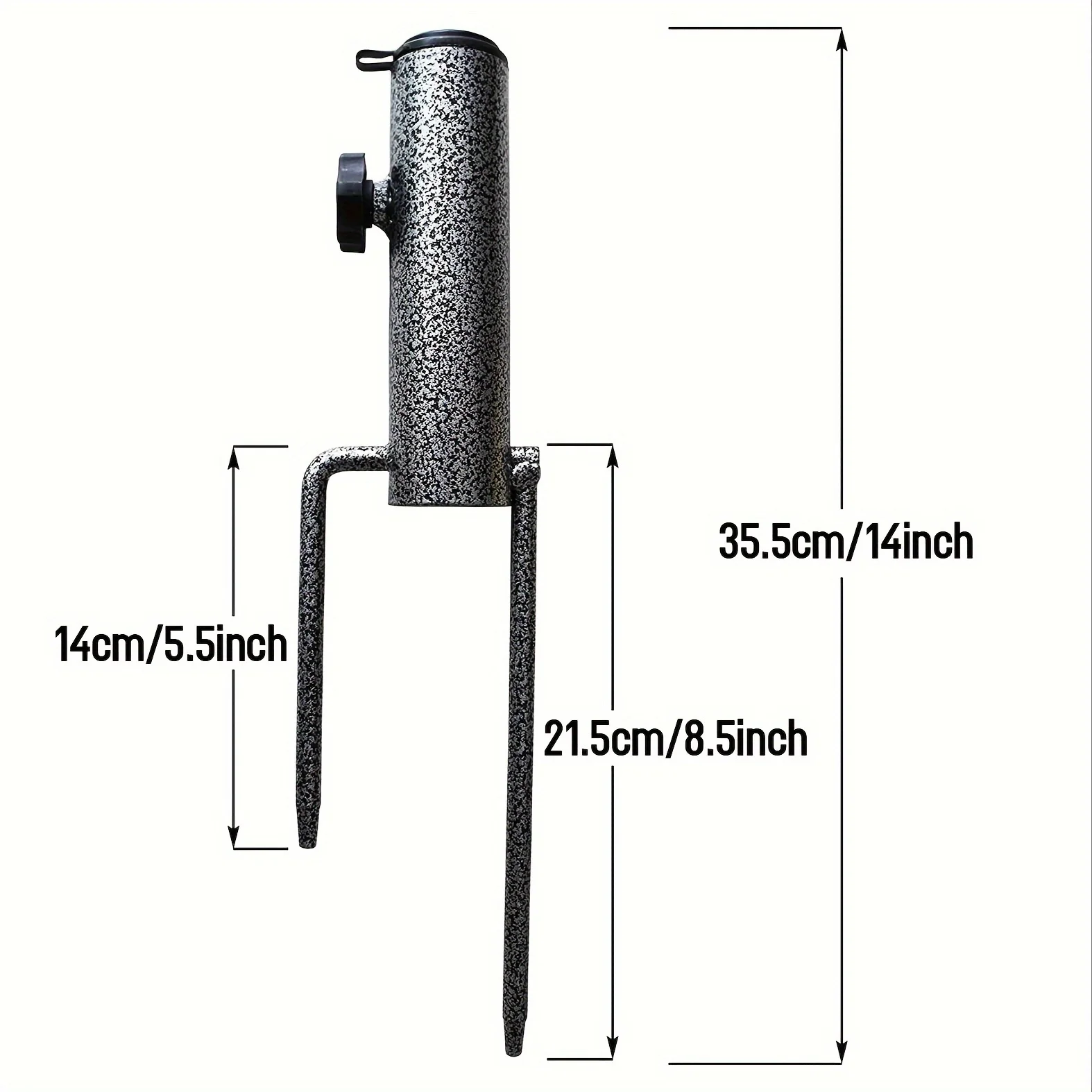 Portable Umbrella Base Metal Bracket Is Suitable for Flag Fishing Rod Outdoor Park Beach Ground Soil Grass Use Umbrella Base 3