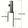 Portable Umbrella Base Metal Bracket Is Suitable for Flag Fishing Rod Outdoor Park Beach Ground Soil Grass Use Umbrella Base 3