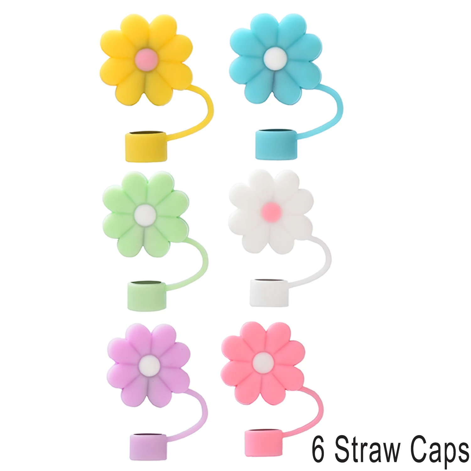 6 Straw Caps