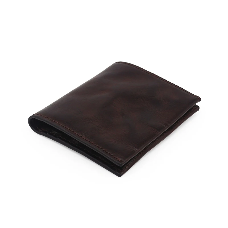 

Short Wallet Men Genuine Leather Retro Multifunctional Male Bifold Wallet Vintage Cowhide Credit Card Purses Top End Clutch Bag